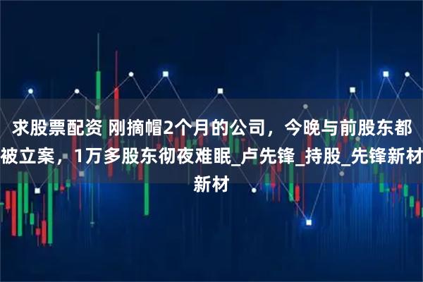 求股票配资 刚摘帽2个月的公司，今晚与前股东都被立案，1万多股东彻夜难眠_卢先锋_持股_先锋新材